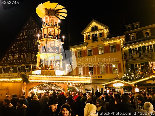 Image of Beautiful medieval Christmas Market in Esslingen, Germany