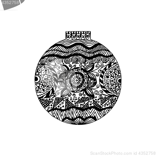 Image of Handdrawn ornate ball