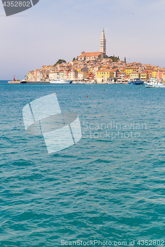 Image of Panoramic view on old town Rovinj, Croatia.