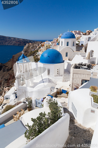 Image of Traditional greek village of Oia, Santorini island, Greece.