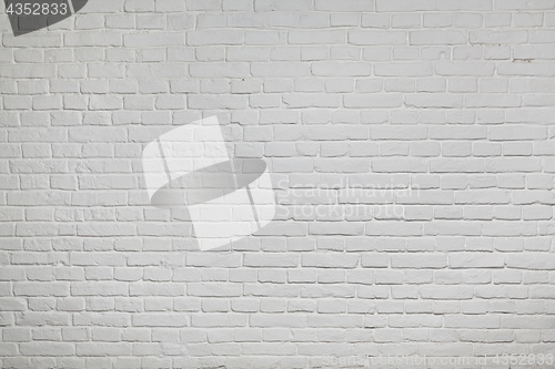 Image of Old white brick wall background texture