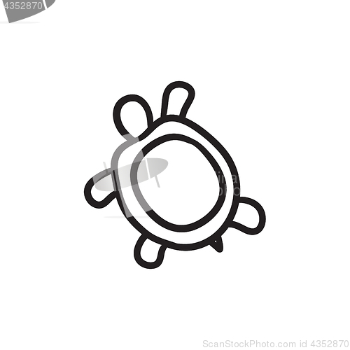 Image of Turtle sketch icon.