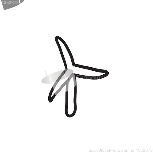 Image of Windmill sketch icon.