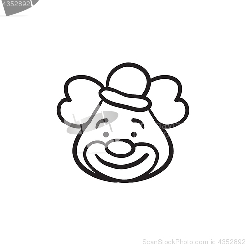 Image of Clown sketch icon.