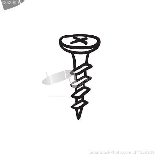 Image of Screw sketch icon.