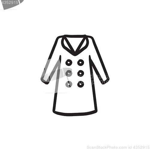 Image of Coat sketch icon.