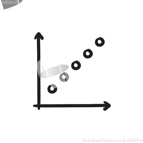 Image of Growth graph sketch icon.