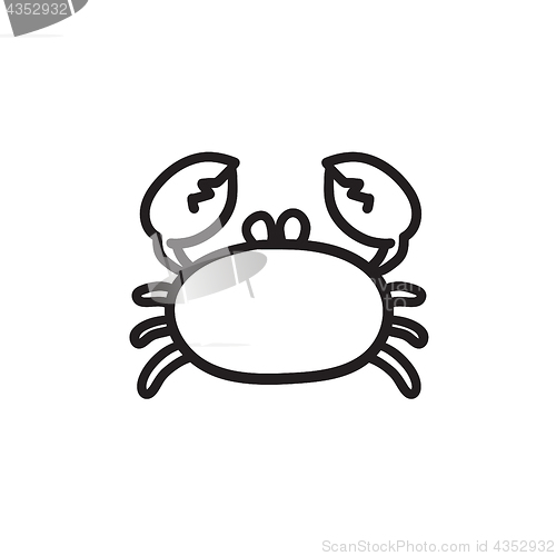 Image of Crab sketch icon.