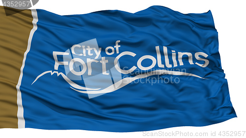 Image of Isolated Fort Collins City Flag, United States of America