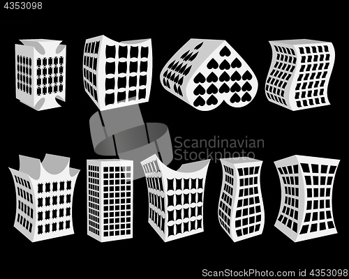 Image of different paper houses