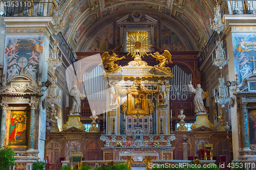 Image of Altar of church. Rome, Italy