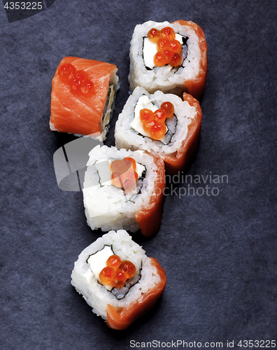 Image of Salmon and Caviar Sushi