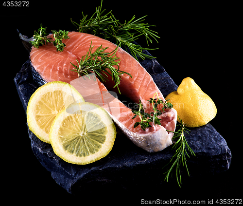 Image of Raw Salmon Steak