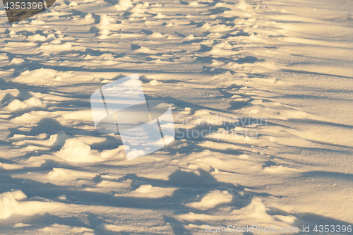 Image of drifts of snow, winter