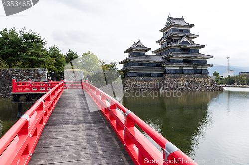 Image of Bridge and Matsumoto Castle