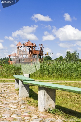 Image of Bench at sunny day