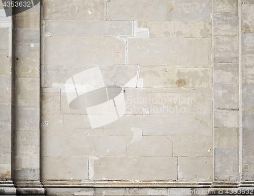 Image of white stucco wall of historical building