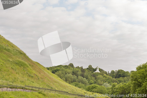 Image of Hill of three crosses in summer