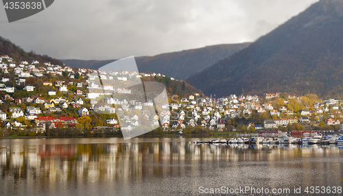 Image of Colorful Landscape Of Norway, Bergen