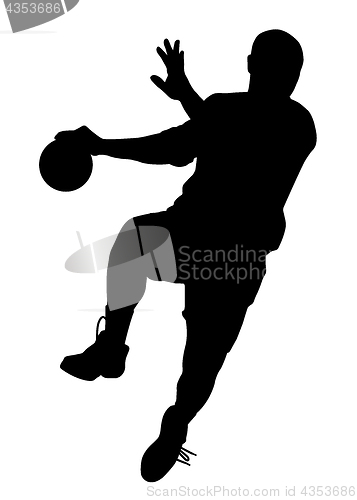 Image of Male handball player