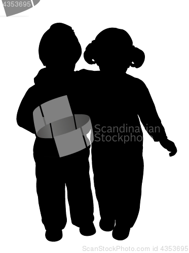 Image of Brother and sister hug