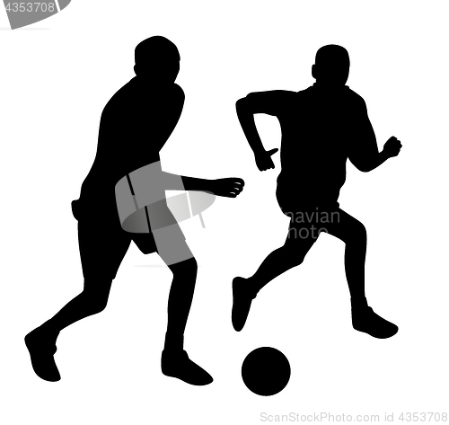 Image of Young men playing soccer