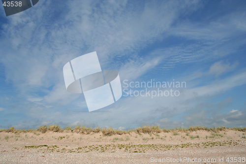 Image of Sand and blue sky