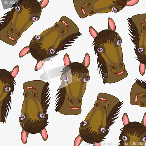Image of Mug of the horse pattern
