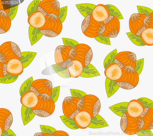 Image of Nut hazelnut pattern