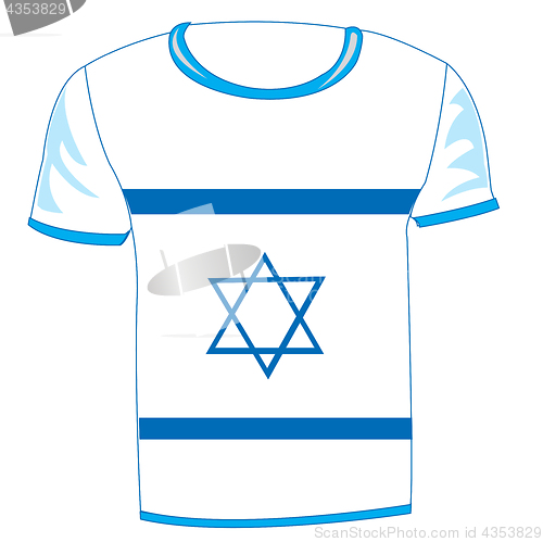 Image of t-shirt flag israel