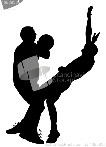 Image of Basketball offensive game