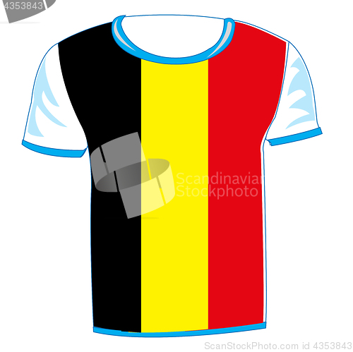 Image of T-shirt flag to belgium
