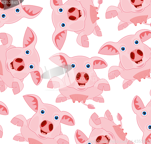 Image of Rose piglet pattern