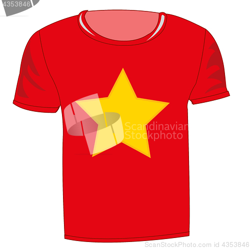 Image of T-shirt flag vietnam