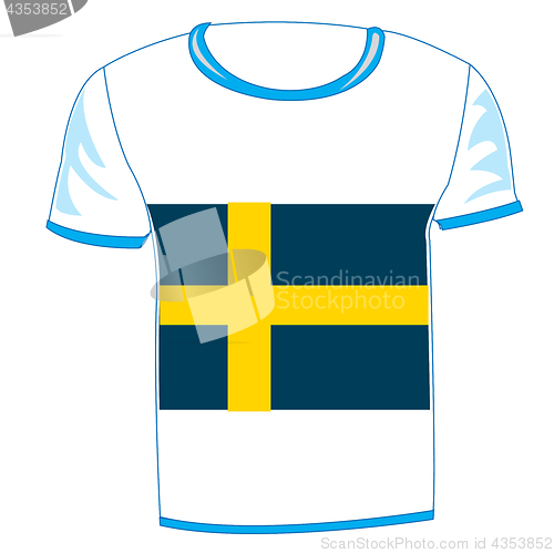 Image of T-shirt flag sweden