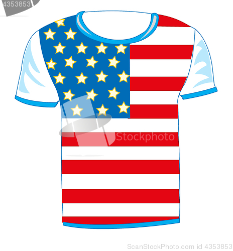 Image of t-shirt flag USA