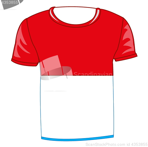 Image of T-shirt with flag poland