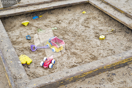 Image of Children wooden sand box