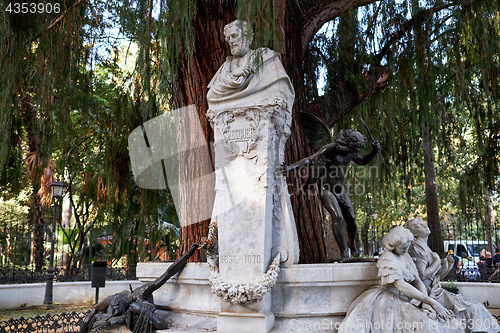 Image of  Gustavo Adolfo Becquer monument in Seville