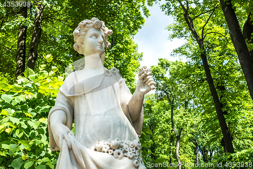 Image of Summer gardens park in Saint Petersburg