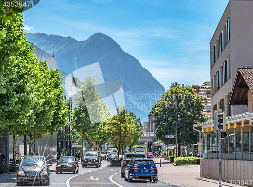 Image of Vaduz town, the capital of Liechtenstein, Europe