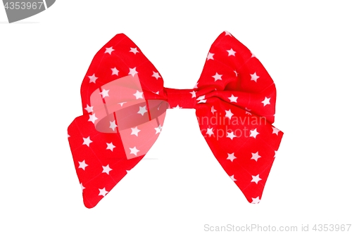 Image of Christmas bow on white