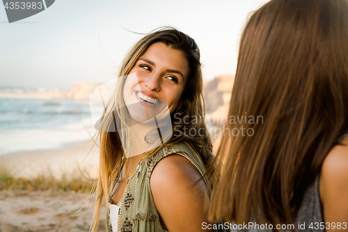 Image of Girls near the beach