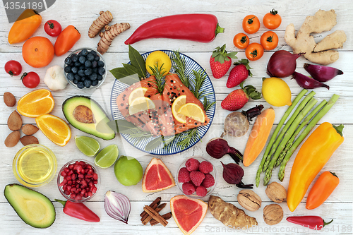 Image of Healthy Diet Food to Promote Heart Health