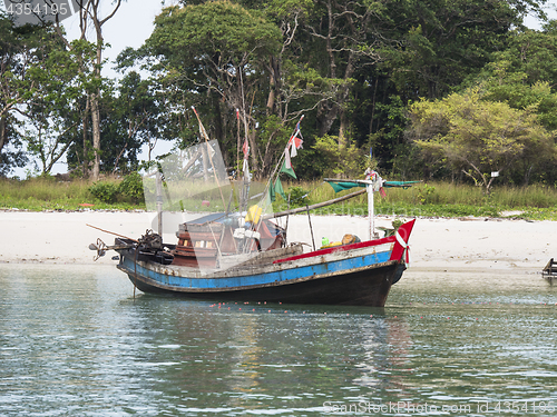 Image of Fishing boat in Southern Myanmar