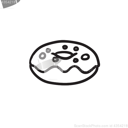 Image of Doughnut sketch icon.