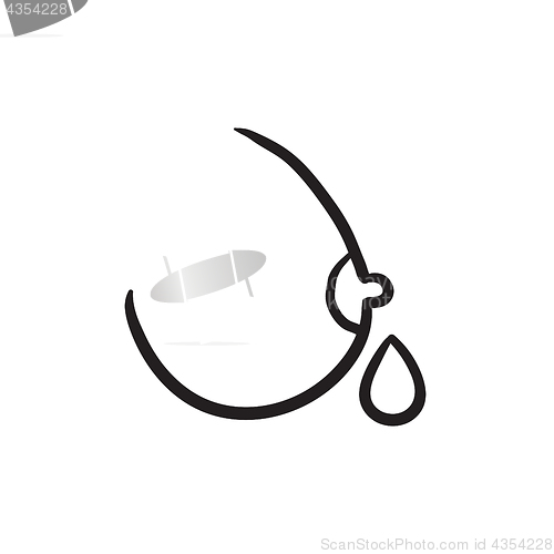 Image of Breastfeeding sketch icon.