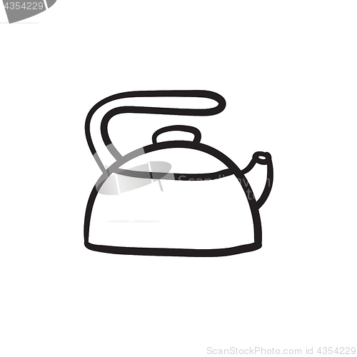 Image of Kettle sketch icon.