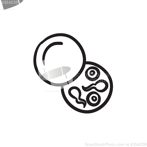 Image of Donor sperm sketch icon.