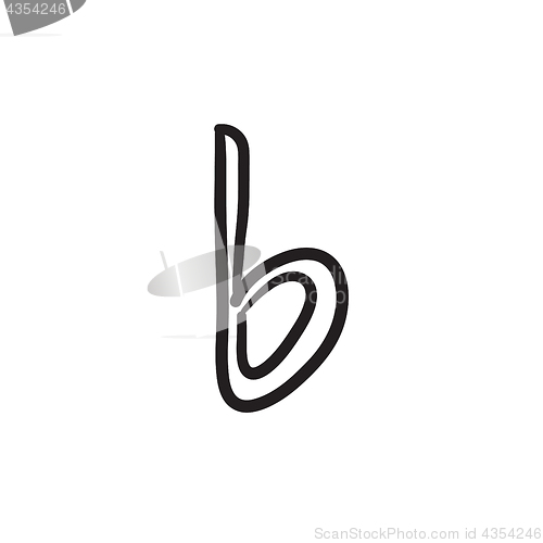 Image of Musical note sketch icon.